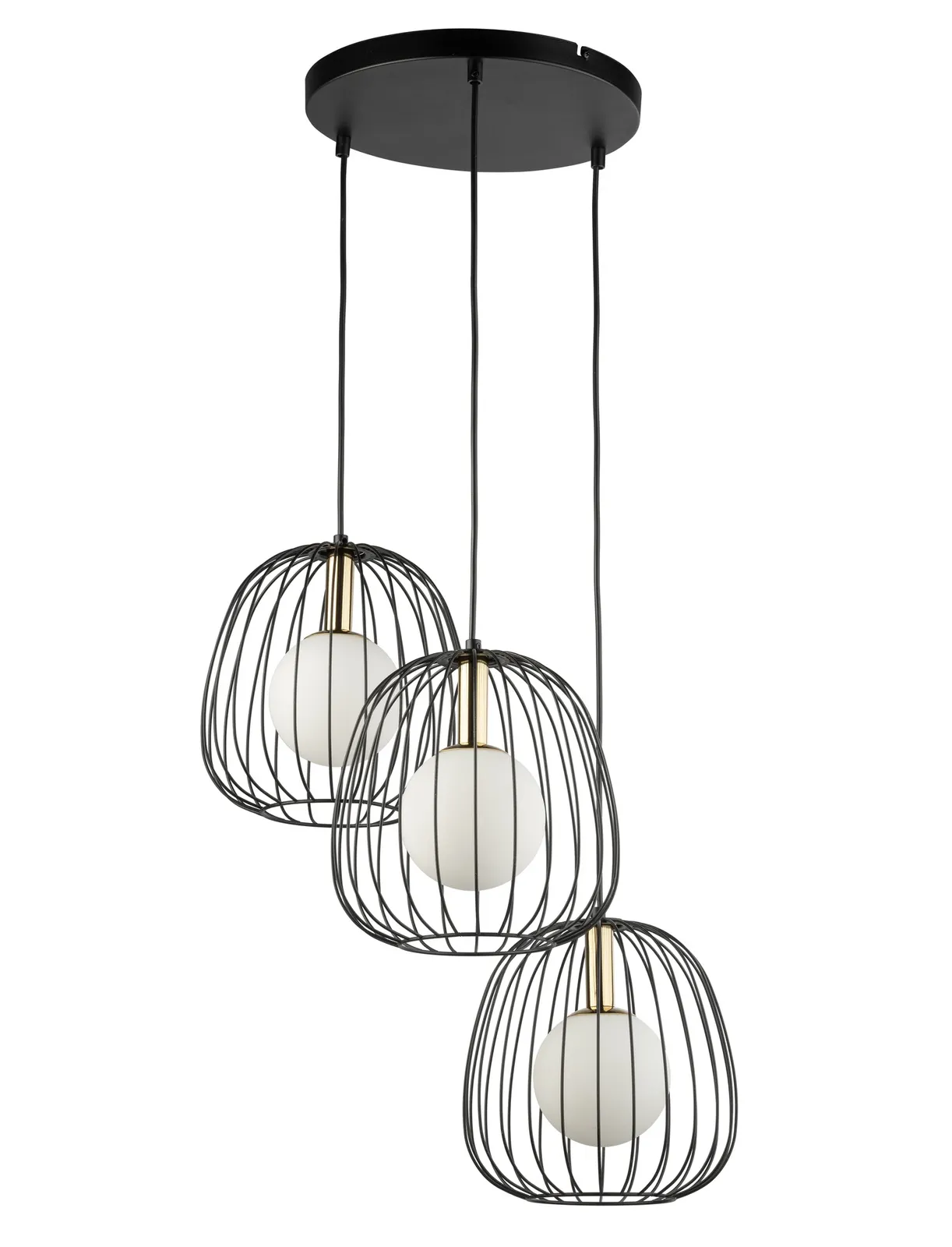 Lampa sufitowa/plafon BELL 3 czarna