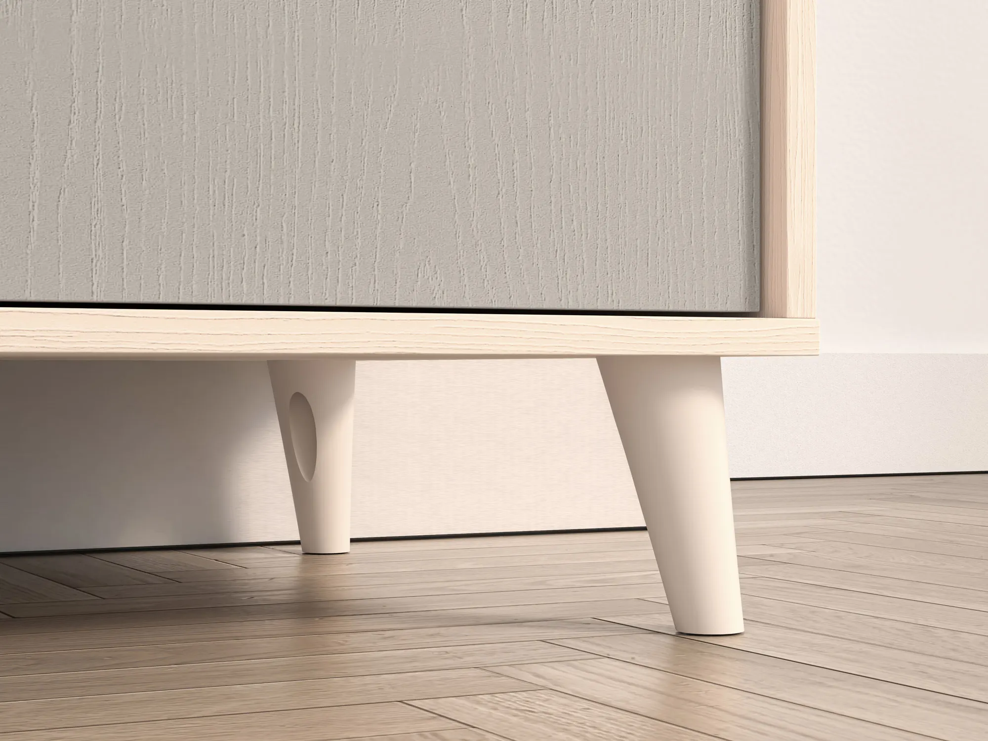 Szafa 2-drzwiowa MEVEL 02 piasek pustyni, szary pallad - 1MEVE02-002