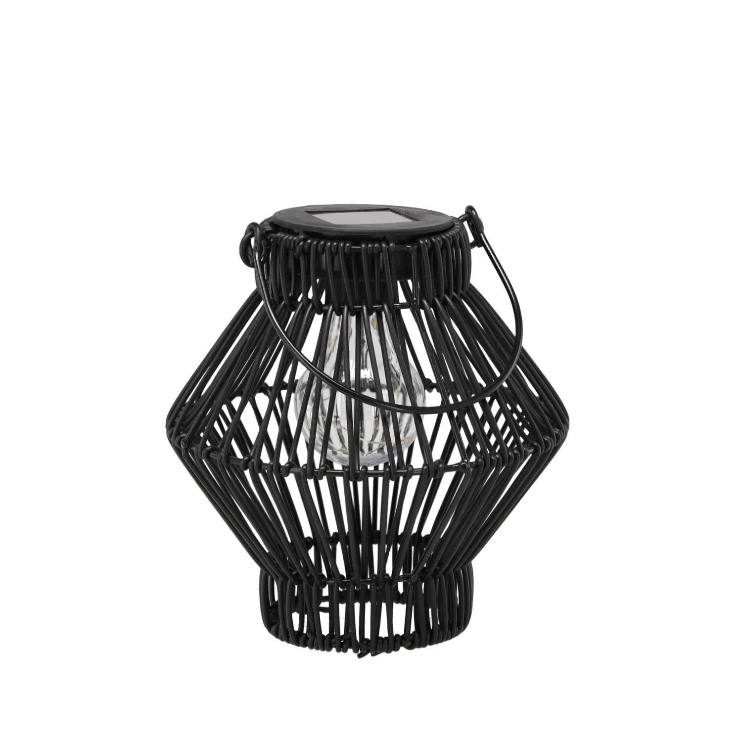 lampa, lampa stołowa, kute żelazo, metalowy klosz, czarny