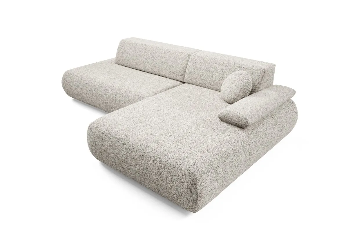 Narożnik rozkładany z pojemnikiem PUENTE 286 cm prawostronny beżowy - PUENTE_NAR_PUENTE06_P