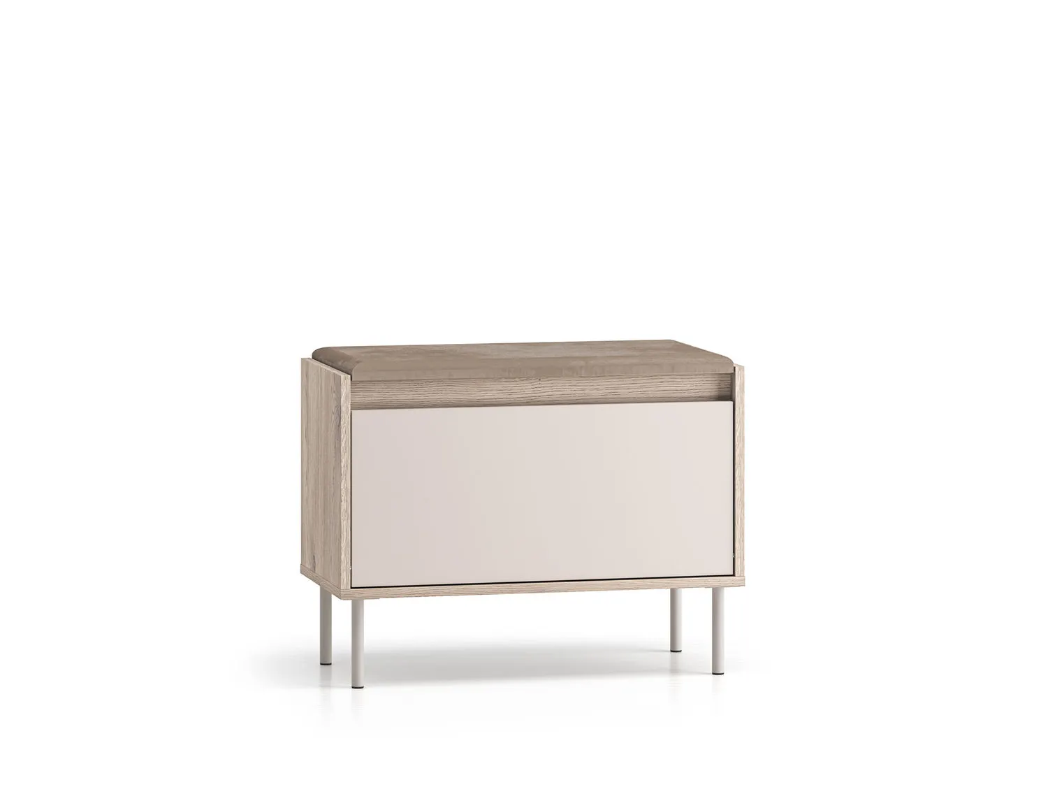 Szafka na buty z siedziskiem i schowkiem VOCO 70x55 dąb cremona/kaszmir Meble, Kredens