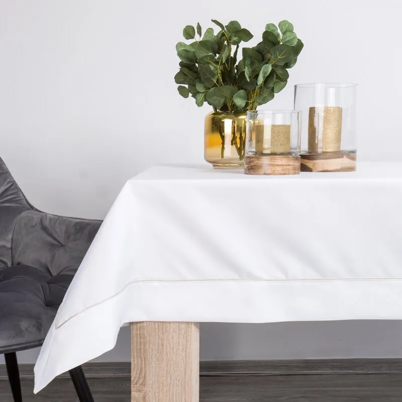 OBRUS MADELE 140 X 180 CM BIAŁY - EU_386398