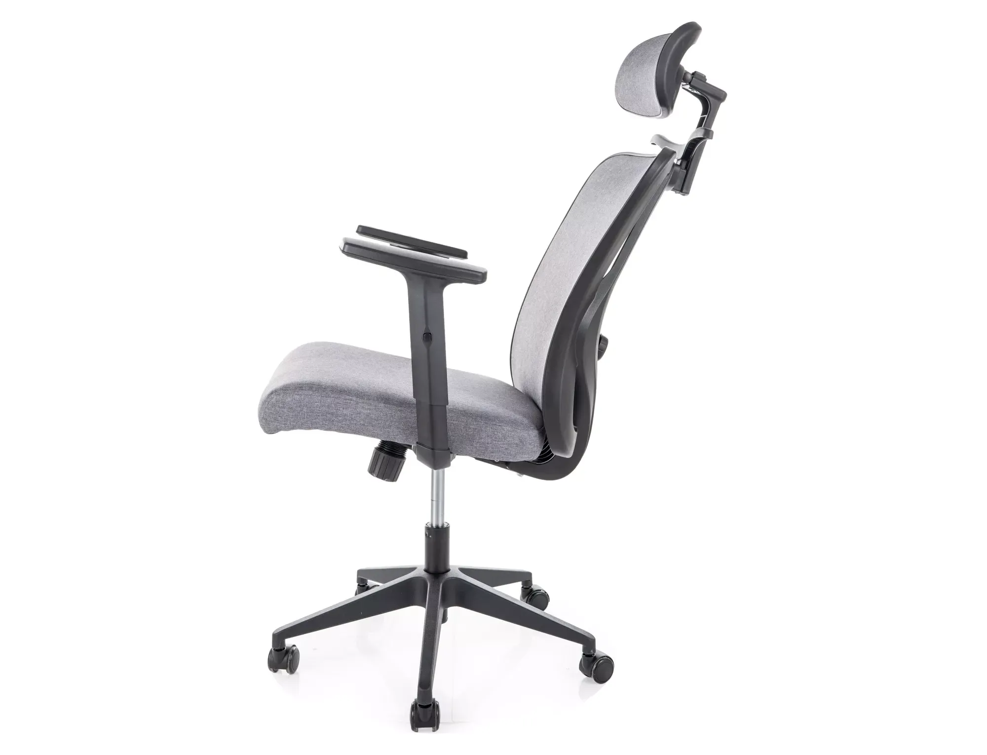 Fotel biurowy obrotowy Q-080M ergonomiczny szary - OBRQ080MSZ