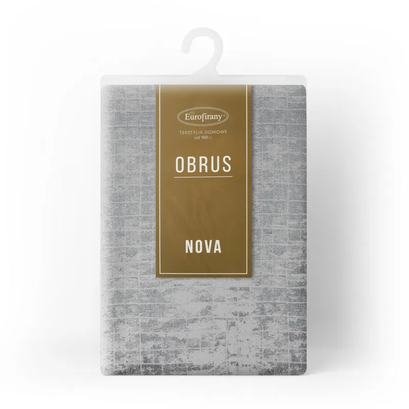 OBRUS ALINA 140 X 220 CM SREBRNY - EU_440376