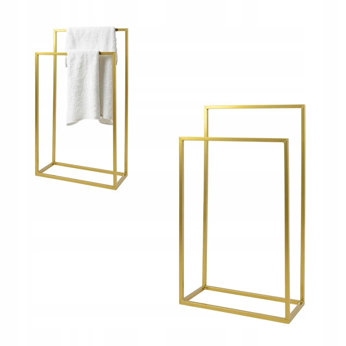 Wieszak na ręczniki metalowy OLIVER M złoty Wieszak na ręczniki metalowy OLIVER M złoty
