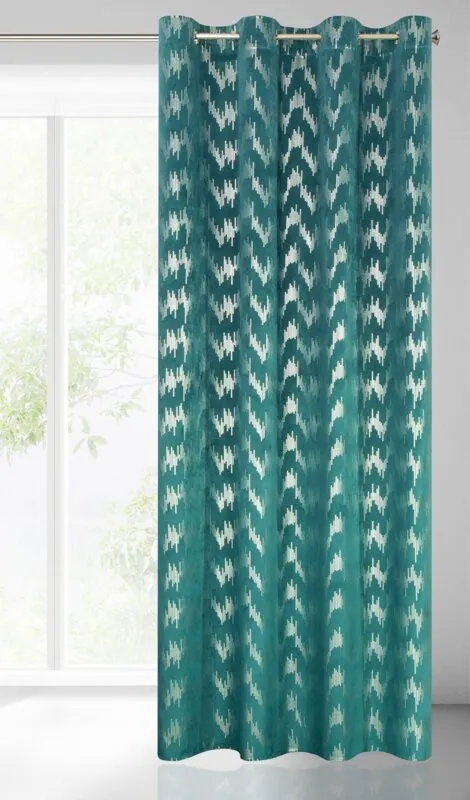 ZASŁONA GOTOWA CHILL 140 X 250 CM TURKUSOWY - EU_372943