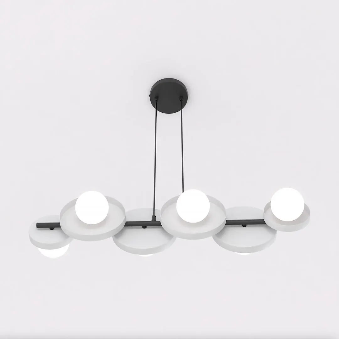Lampa wisząca metalowa MODEL 6 szara — zdjęcie 3