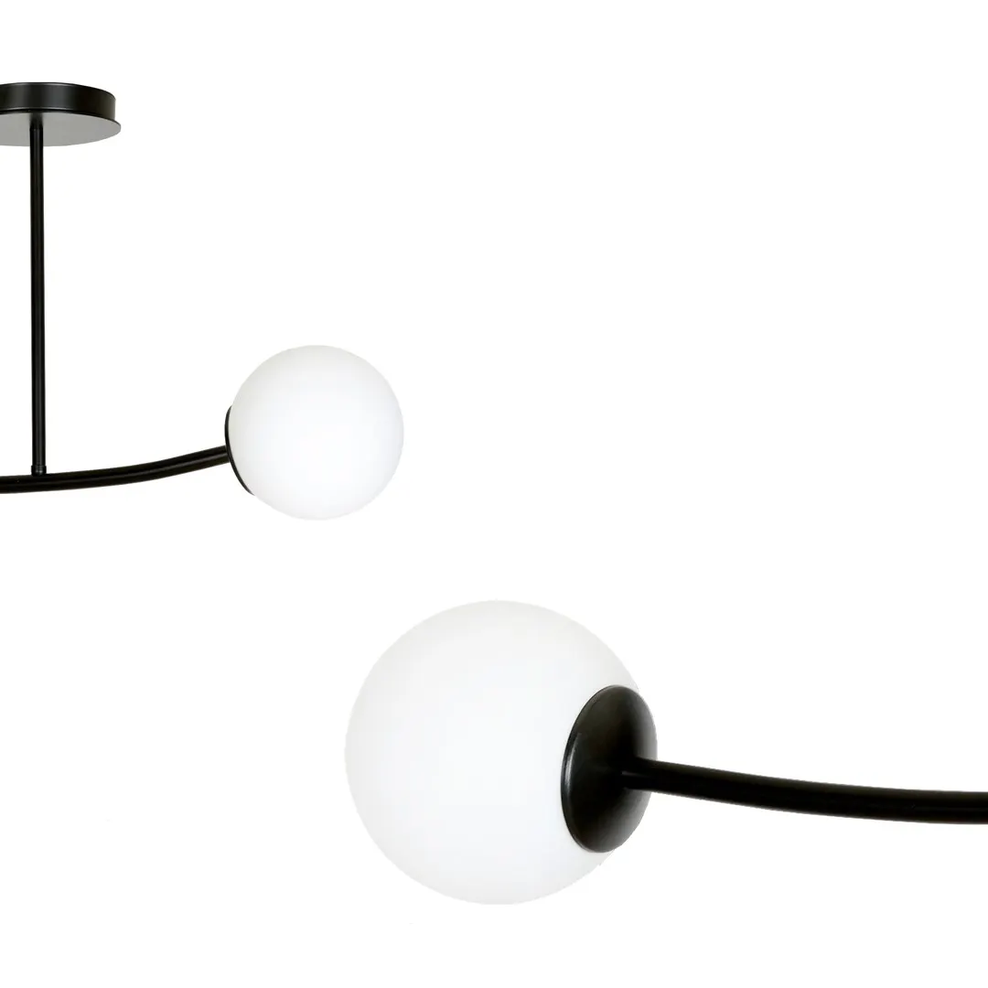 Lampa wisząca HALLDOR 2 czarny biały — zdjęcie 8
