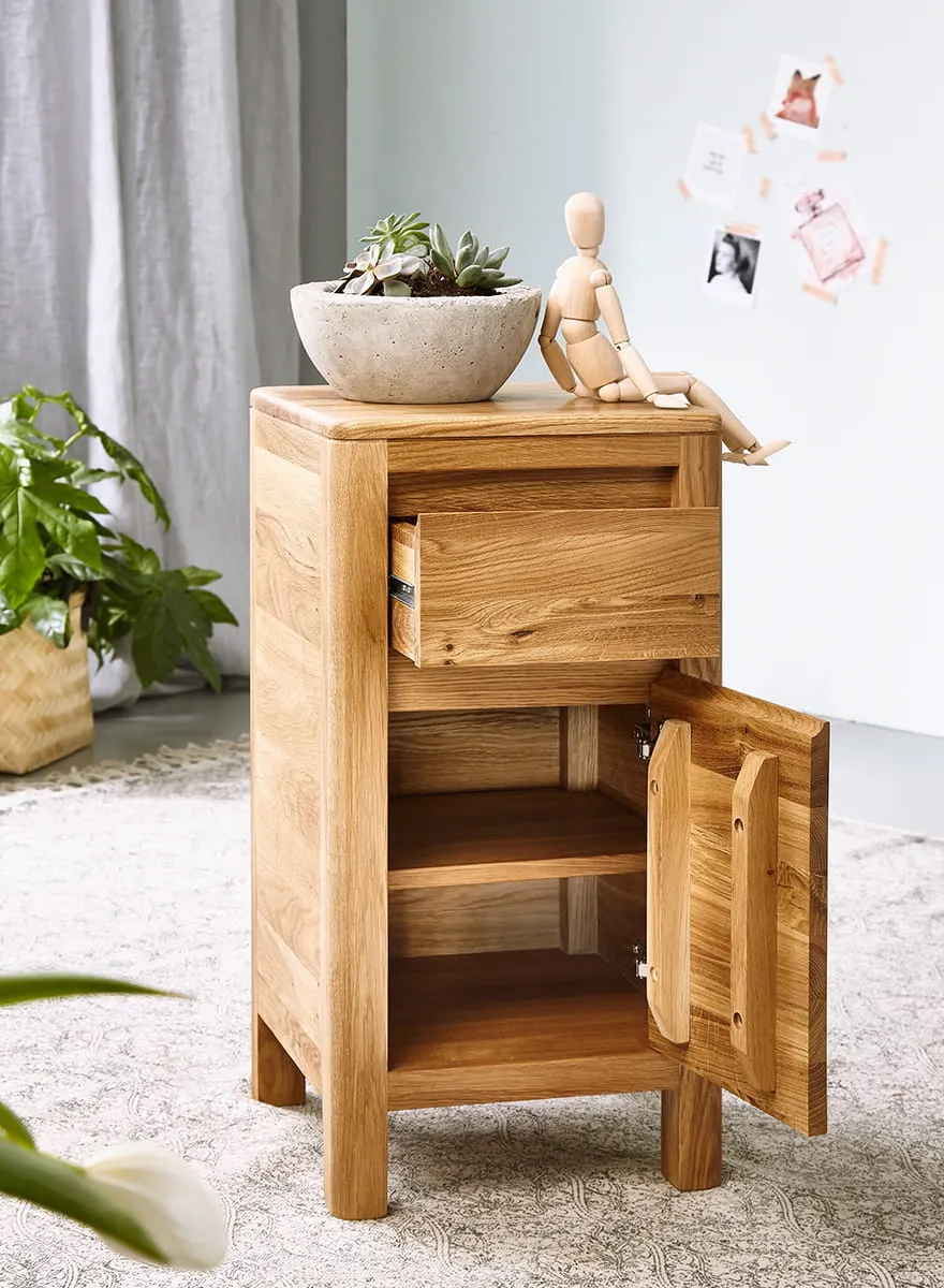 Komoda dębowa z szufladą niska Gialo 60x30x30 cm - 2SGIA22