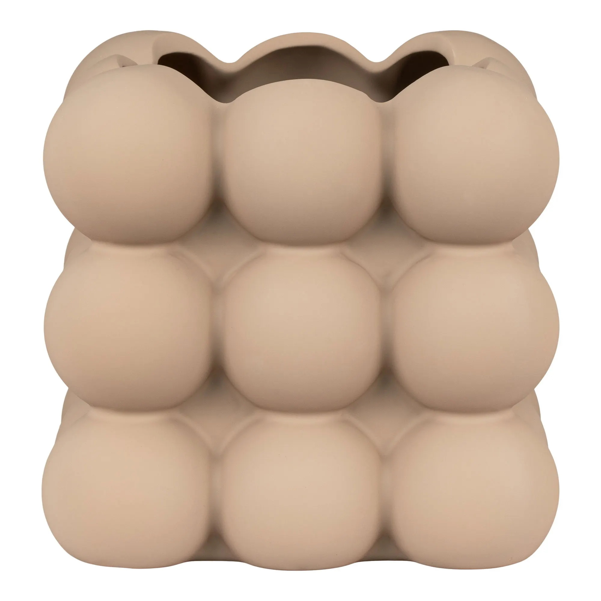 Doniczka ceramiczna FLOWERPOT 135x135x13 cm brązowa - 4451207