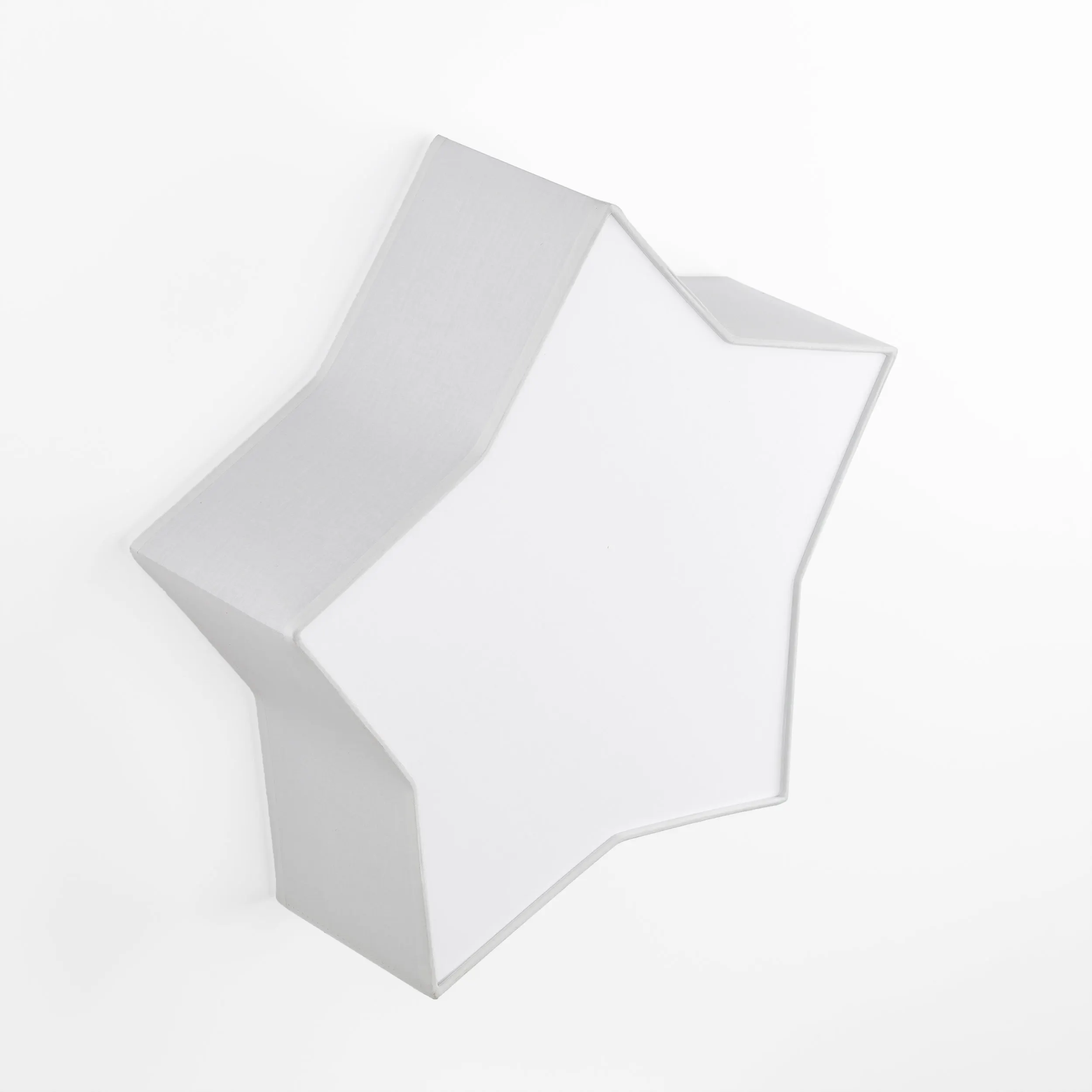 Plafon / Kinkiet STAR szary z tkaniny w kształcie gwiazdy 45x43x13cm - TK_6972