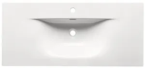 Umywalka meblowa SKY DP biała 101x46cm (bezpiecznie pakowana) - SKY_100/DP-8099