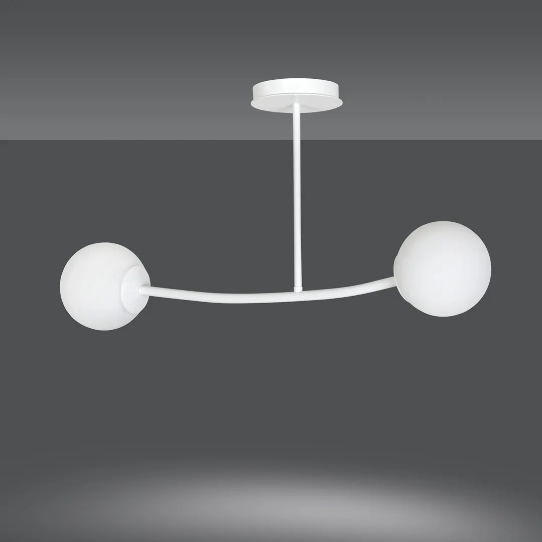Lampa wisząca HALLDOR 2 biała
