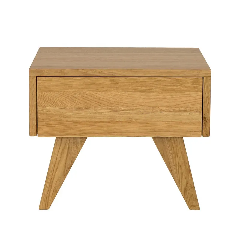 Szafka nocna dębowa SN302 Naturalny DREWMAX — zdjęcie 2