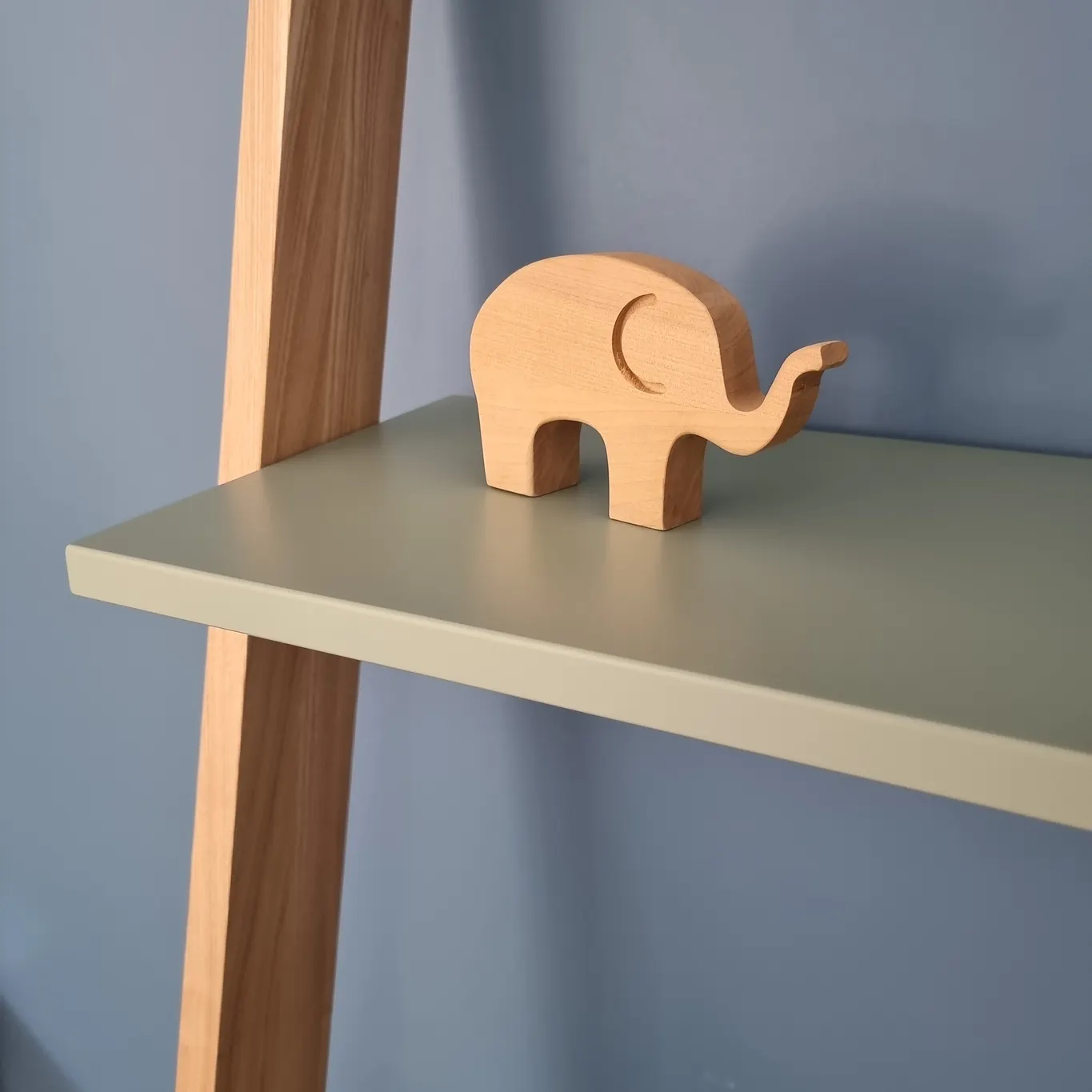 Biurko pionowe z szufladami i półkami LENO 79x183 biały blat/jesionowe nogi - RAGABALSD11