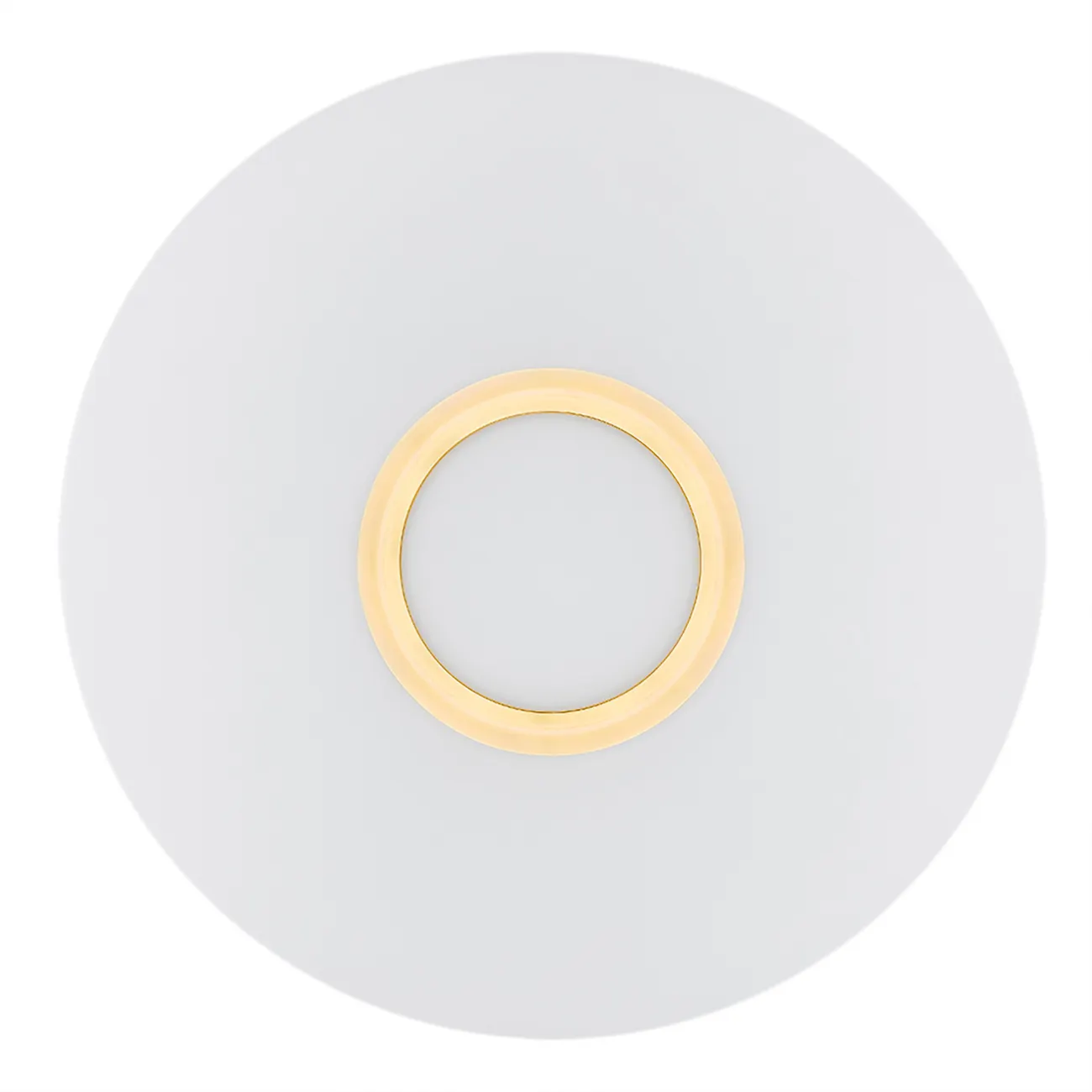 Plafon CHICAGO opal mosiądz okrągły 40x10cm - 1030