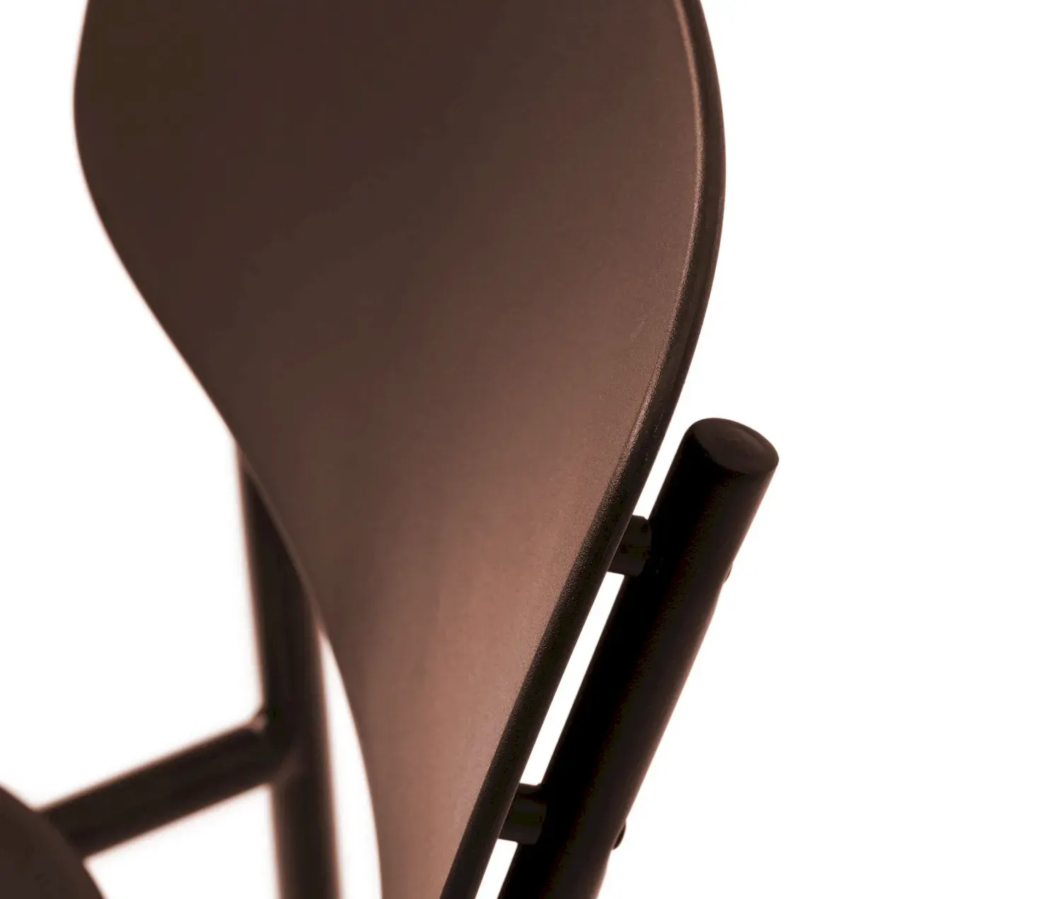 Krzesło metalowe KIRKLAND - ceglasty - UN_54310002