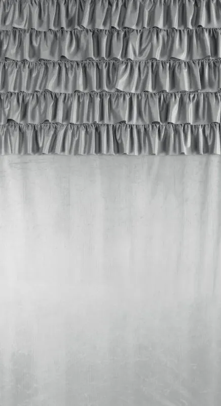 ZASŁONA GOTOWA AURA NA TAŚMIE 140 X 270 CM SREBRNY - EU_454071