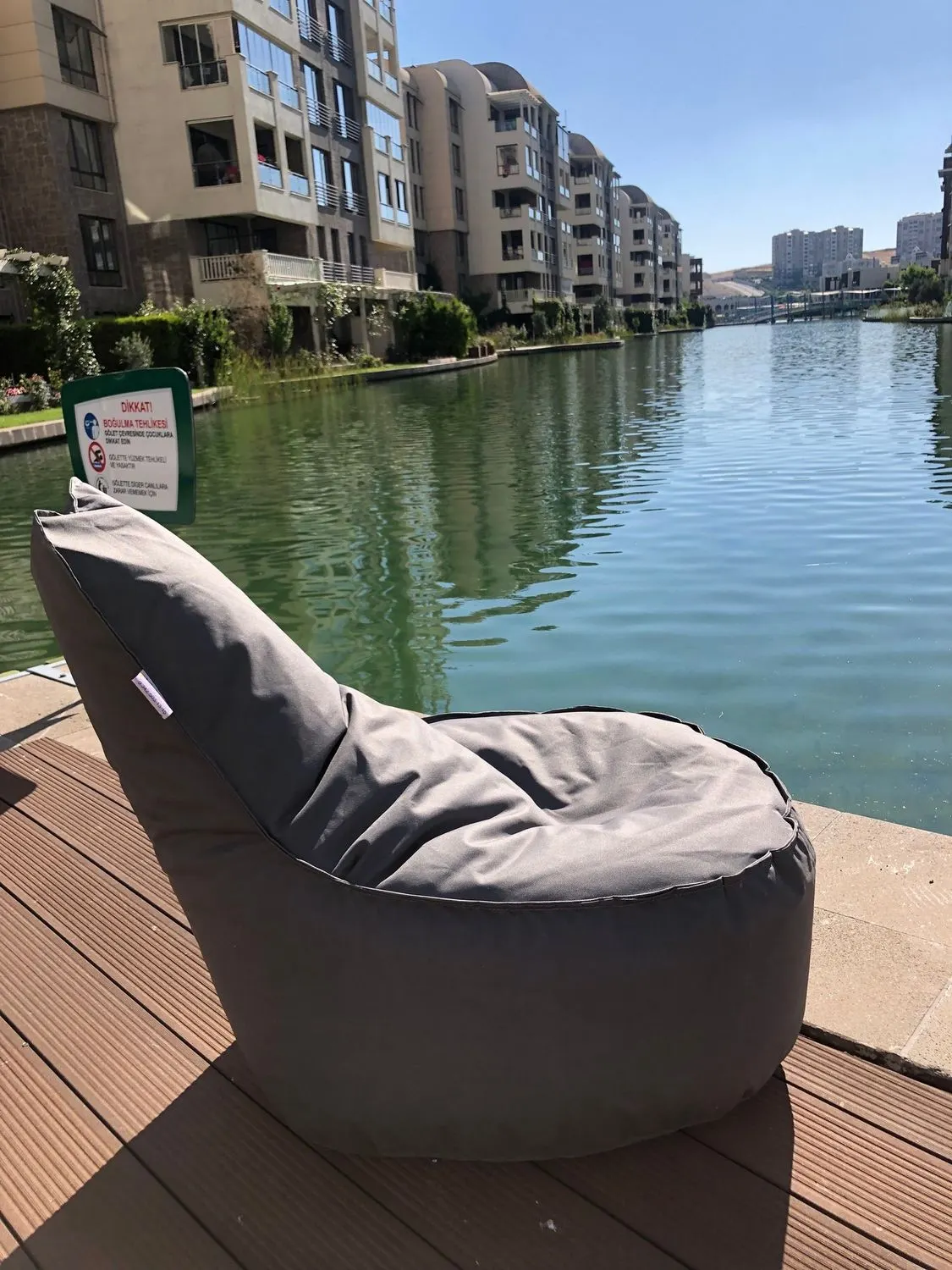 Fotel ogrodowy worek AKTIF szary - ASI_535PFT1178