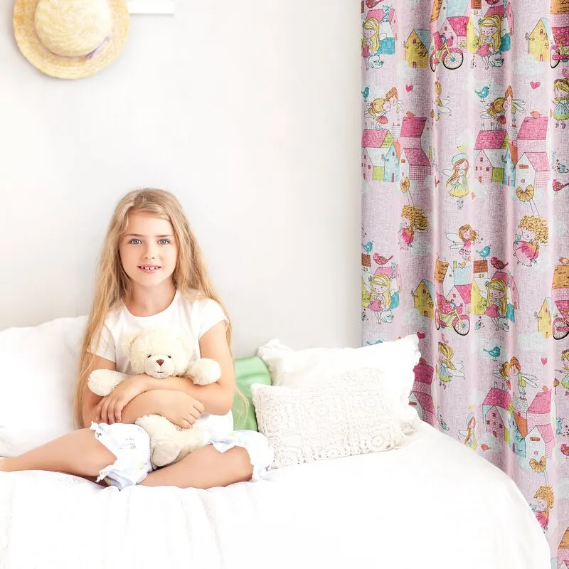 ZASŁONA GOTOWA POLLY 140X250 CM RÓŻOWY - EU_409999