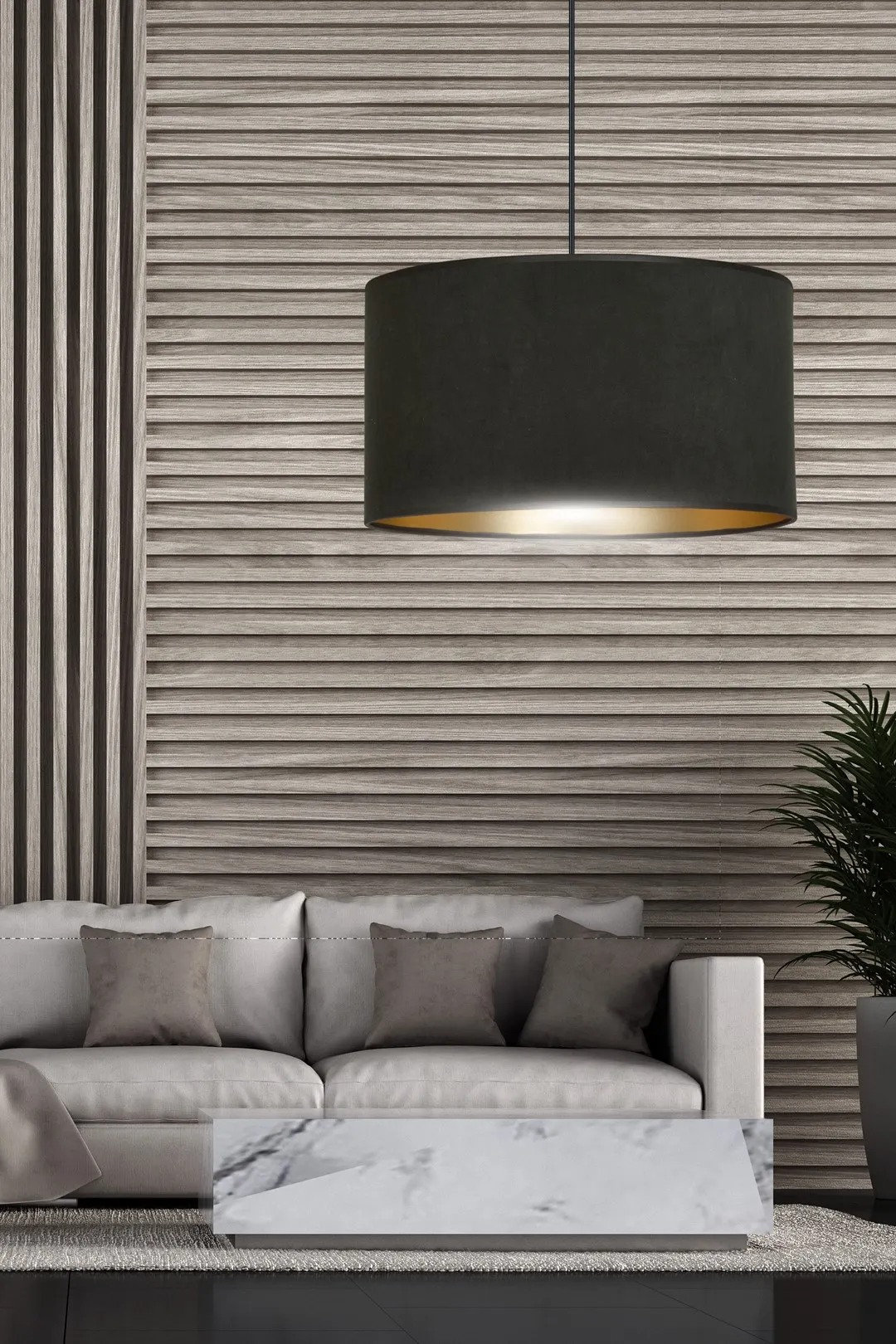 Lampa wisząca HILDE 1 czarny — zdjęcie 8