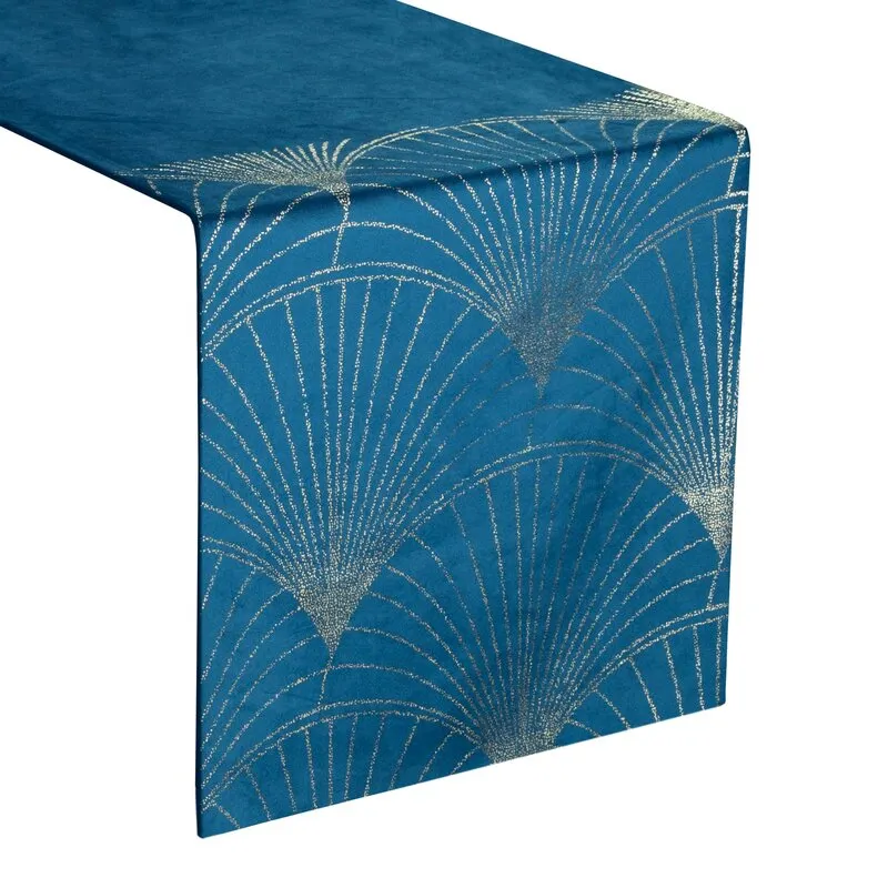 OBRUS BLINK 14 35 X 140 CM GRANATOWY