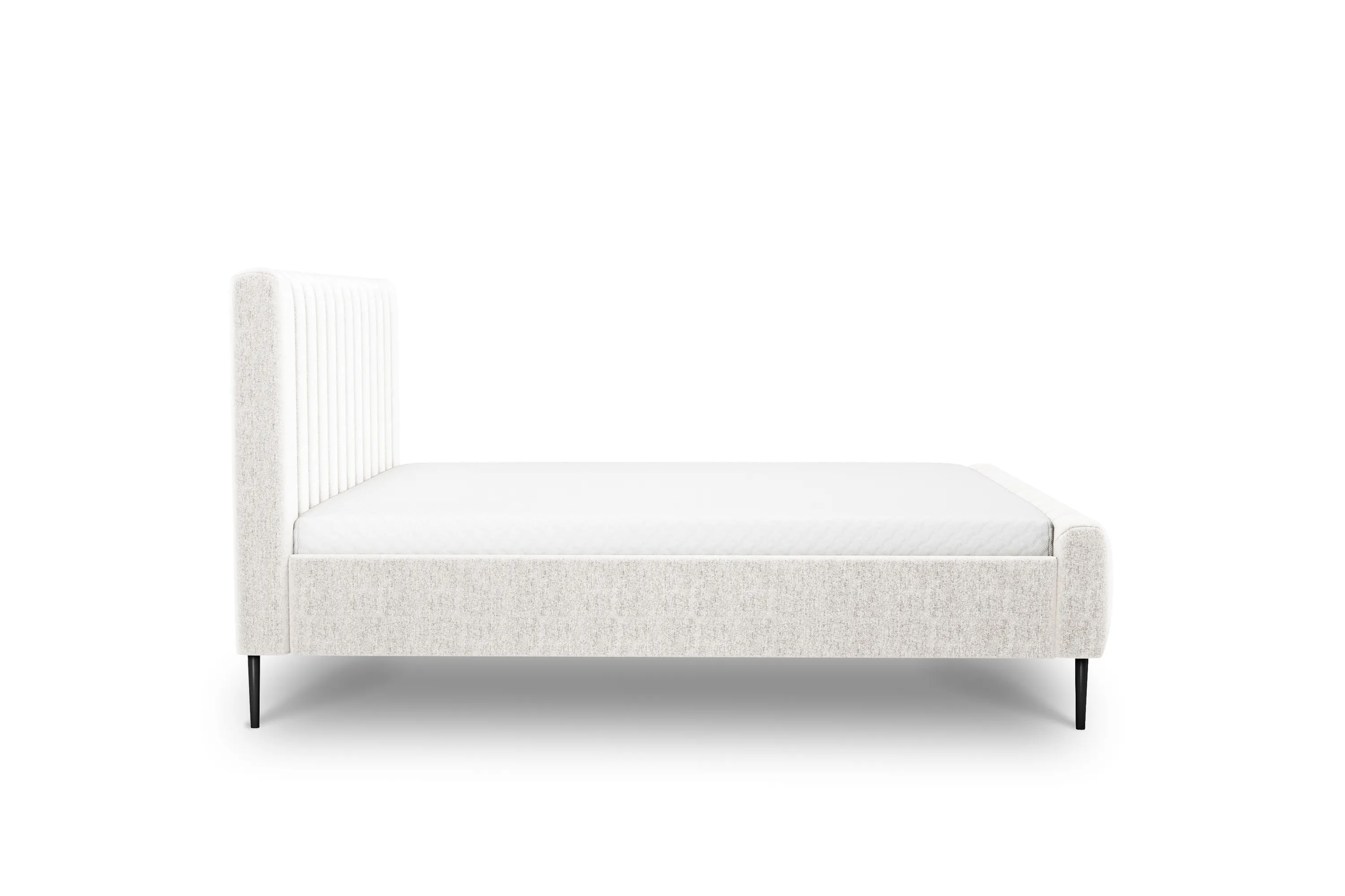 Łóżko Nicole / 160x200 / Raven 22 / czarne nogi - jasny beż - B_158934