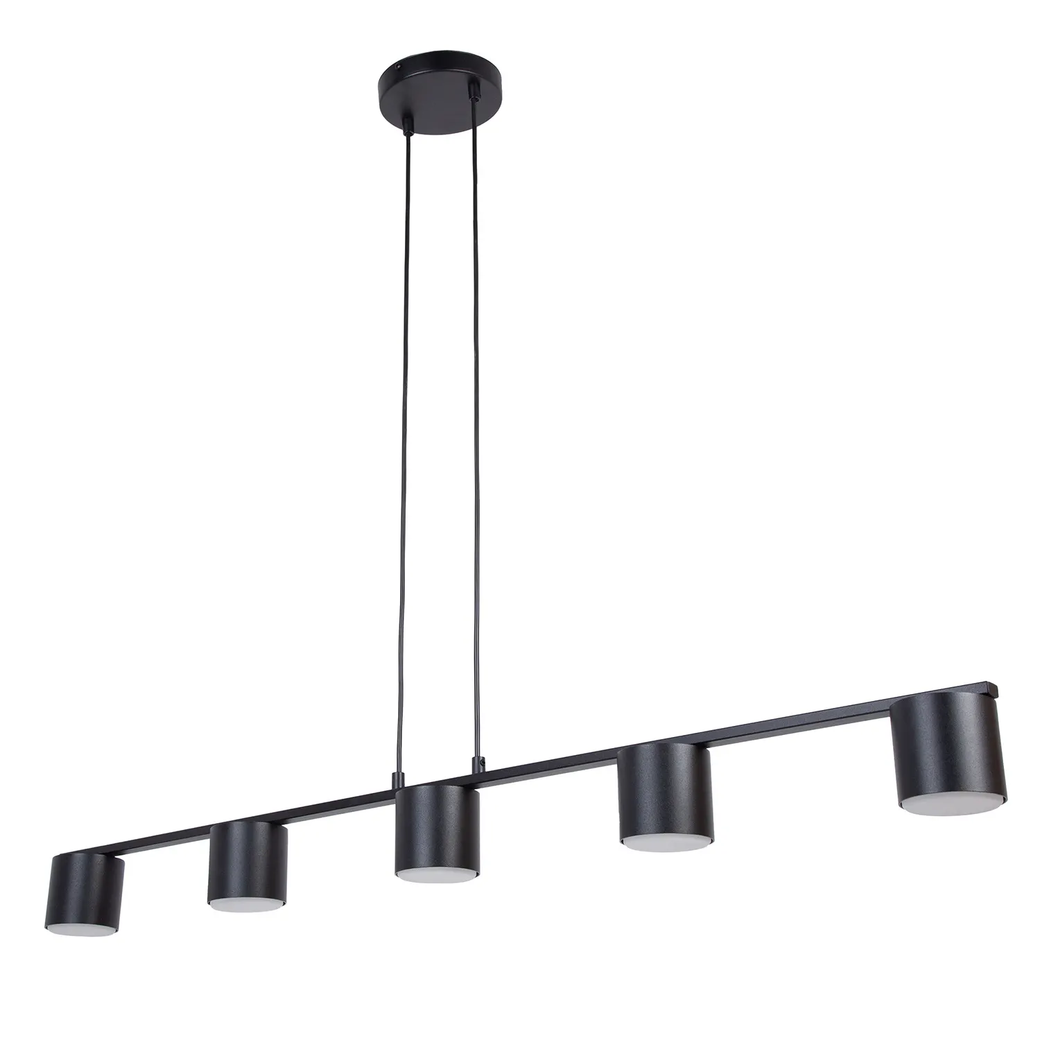 Lampa wisząca stalowa MILA 5 czarna