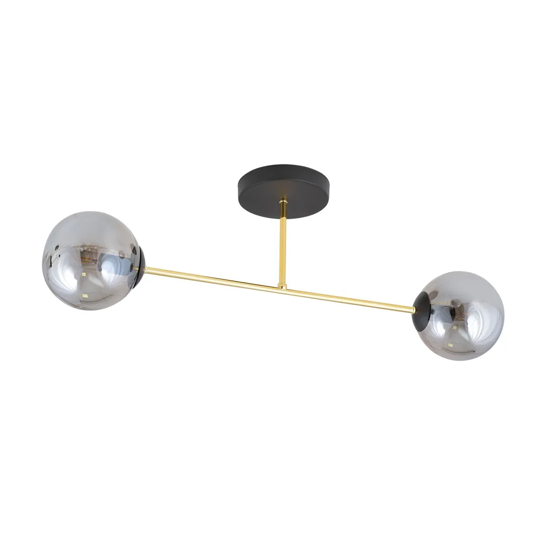 Lampa sufitowa MAGNUM 2 czarny złoty grafit