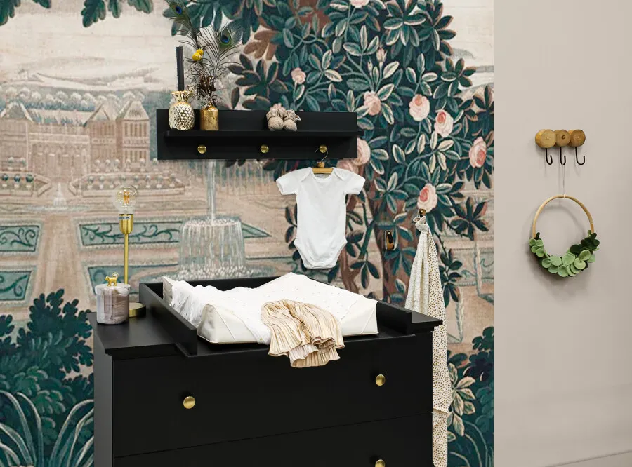 Przewijak na komodę CLEO 60x78 czarny - BAN_CLE-5