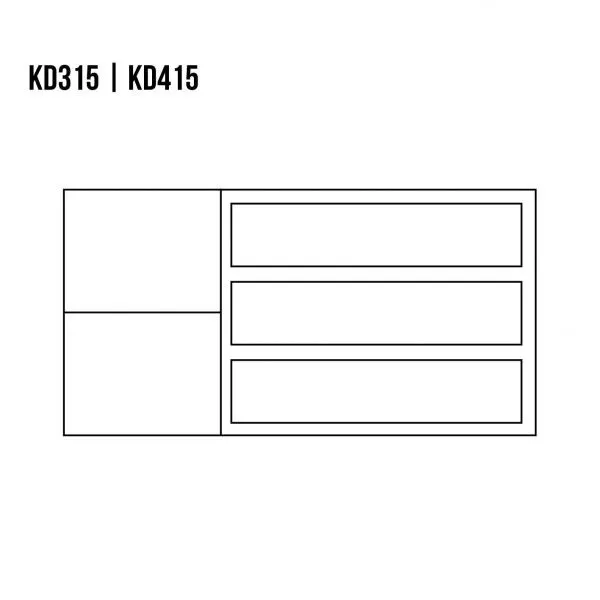 Komoda bukowa KD415 Naturalny DREWMAX — zdjęcie 3