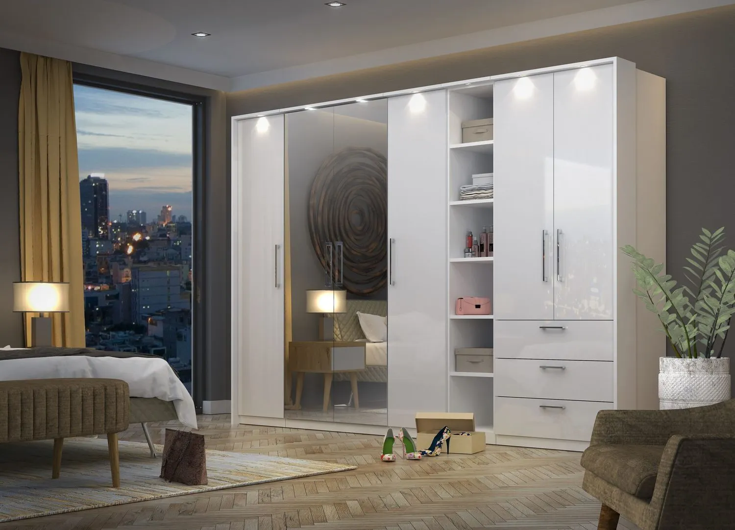 Półki do szafy 68 OPTIMA 3 sztuki biały - 2497KL01