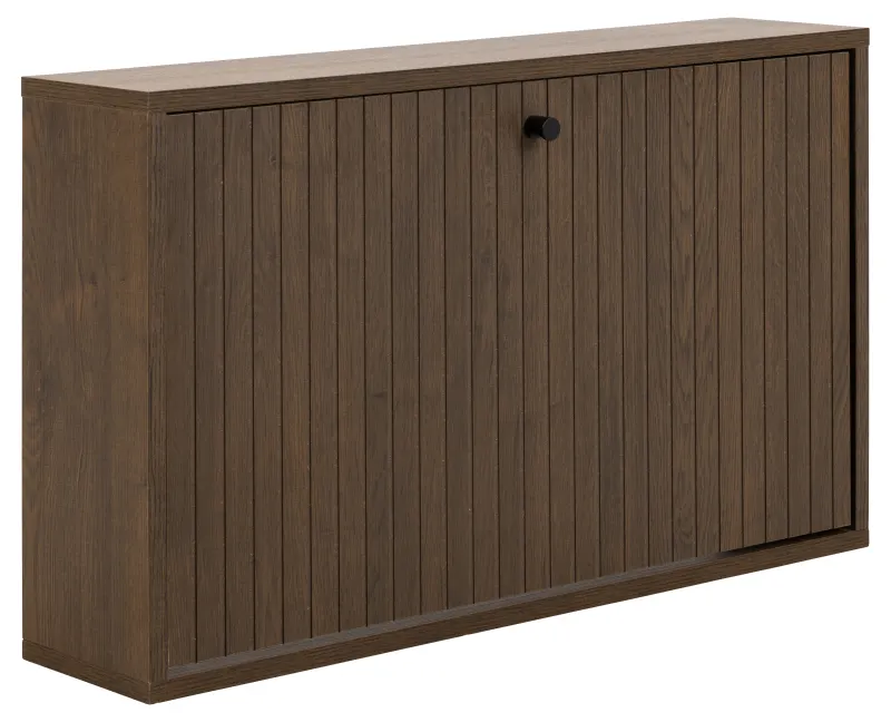 Szafka na buty mocowana do ściany ALBANY, dąb dymiony 71,6x17x43