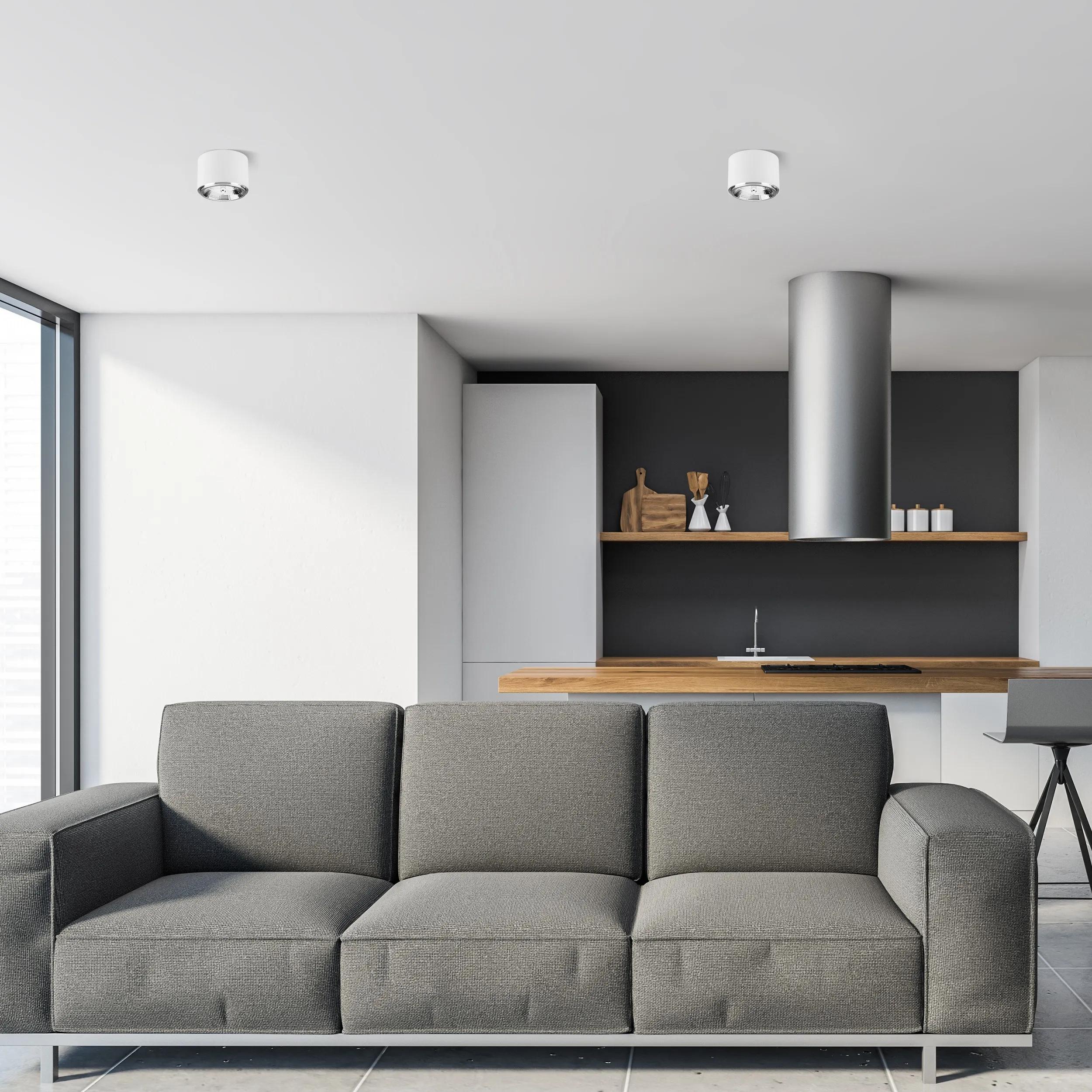 Spot MORIS biały okrągły 11x8cm - TK_3364