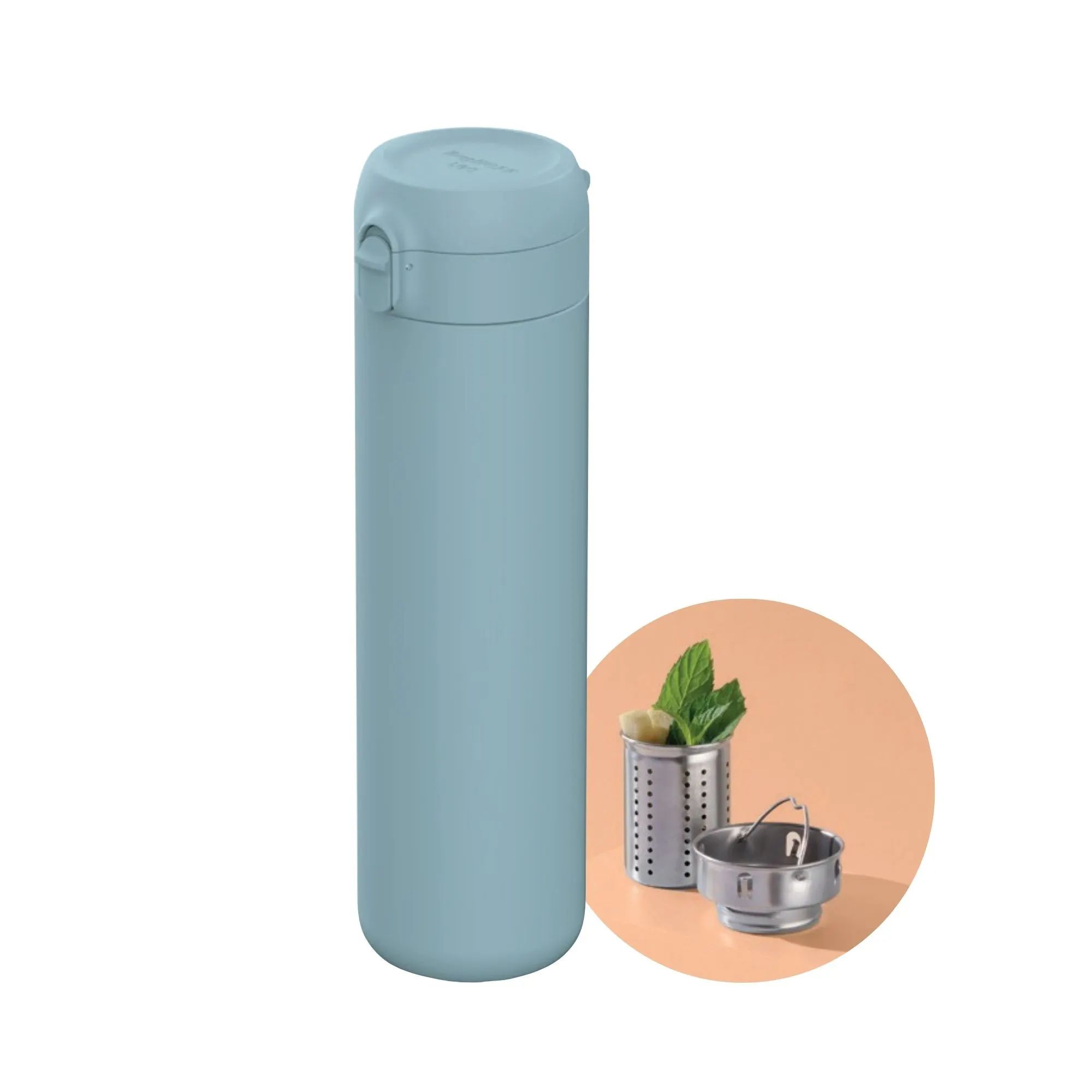 termiczny, butelka, stalowy, napełnianie, zestaw akcesoriów