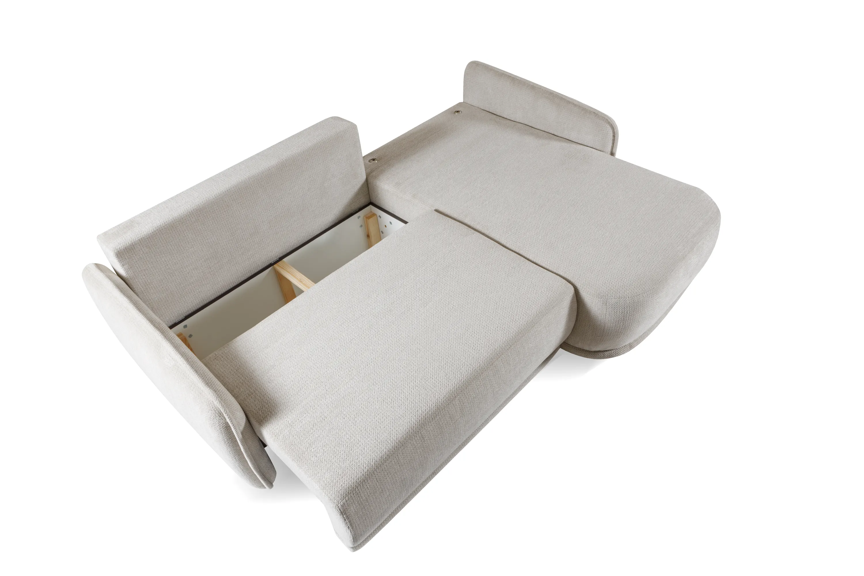 Narożnik rozkładany z pojemnikiem CLOUD ARTICO NATA 240 cm L/P szary - CLOUD_ARTICO_NATA