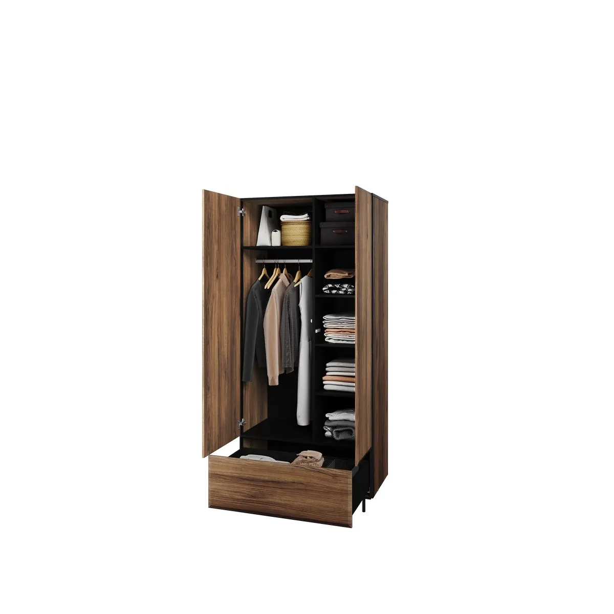 Szafa 2-drzwiowa Borga 01 dąb catania 90x197x51 - BG1DCC