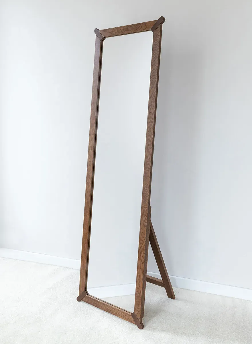 Lustro stojące dębowe CAMPI 53x179 cm tabacco - KULCA03T