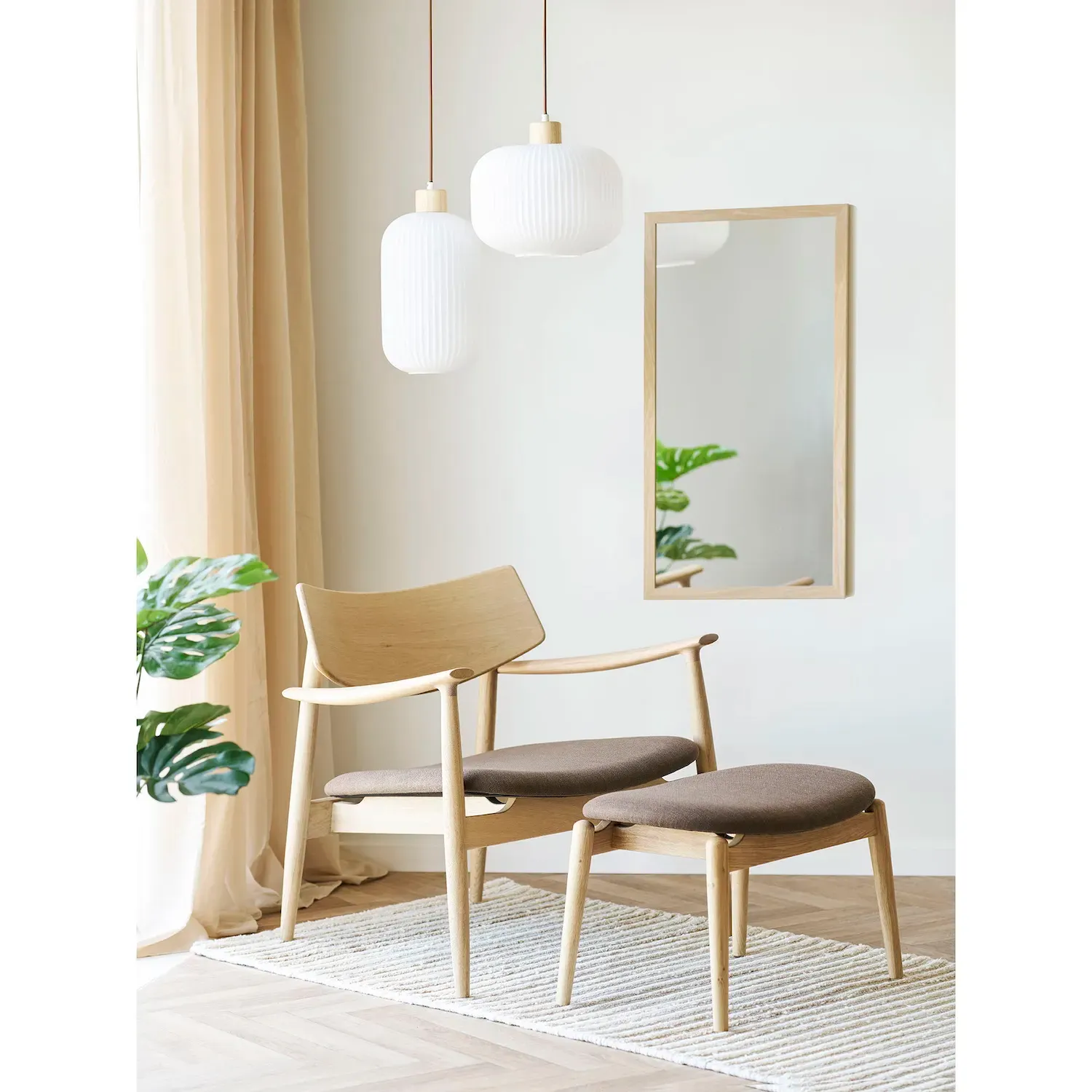 Lampa wisząca ARGALO 20 cm biała — zdjęcie 4