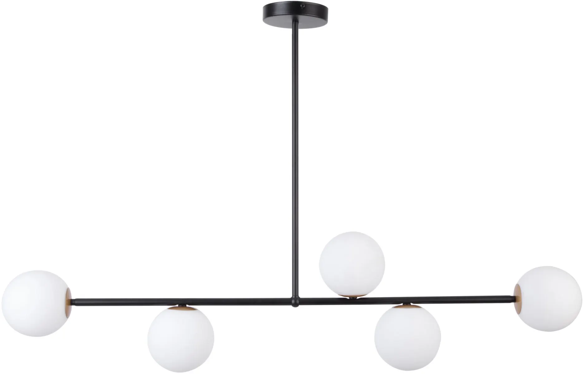Lampa wisząca GAMA 5 biało-czarna