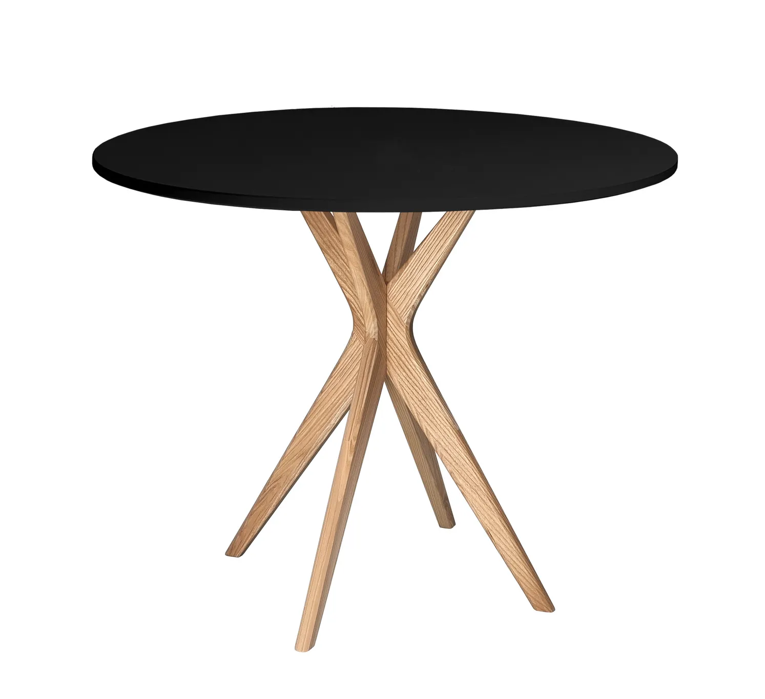 Stół okrągły JUBI 80cm naturalny czarny Stolik kawowy, Meble, Tabela, Stół do jadalni