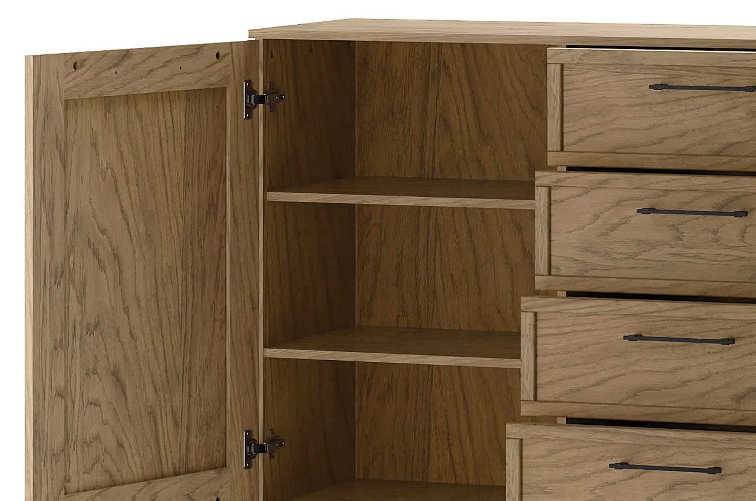 COZY 47 Komoda 2-drzwiowa z 4 szufladami SZYNAKA - TH-100-1584