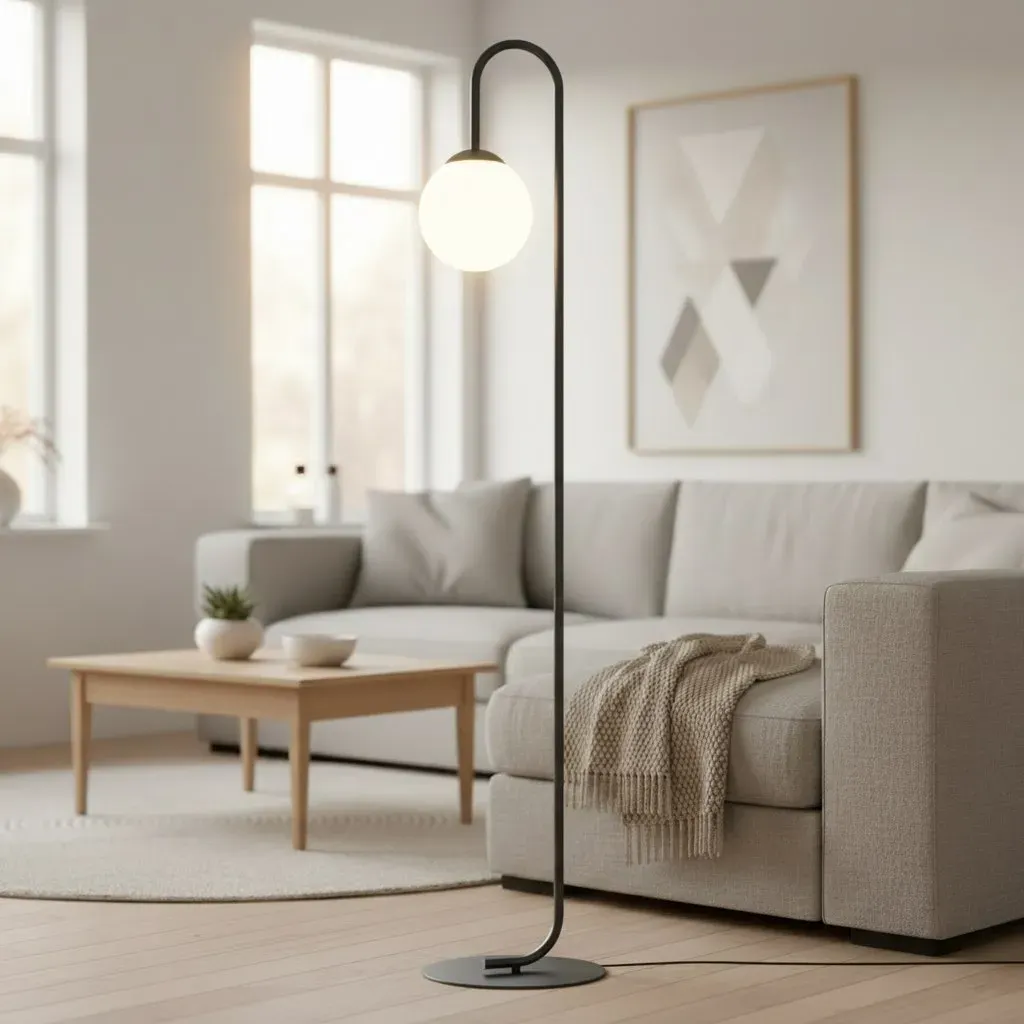 Lampa podłogowa FLOR LP1 czarna — zdjęcie 3