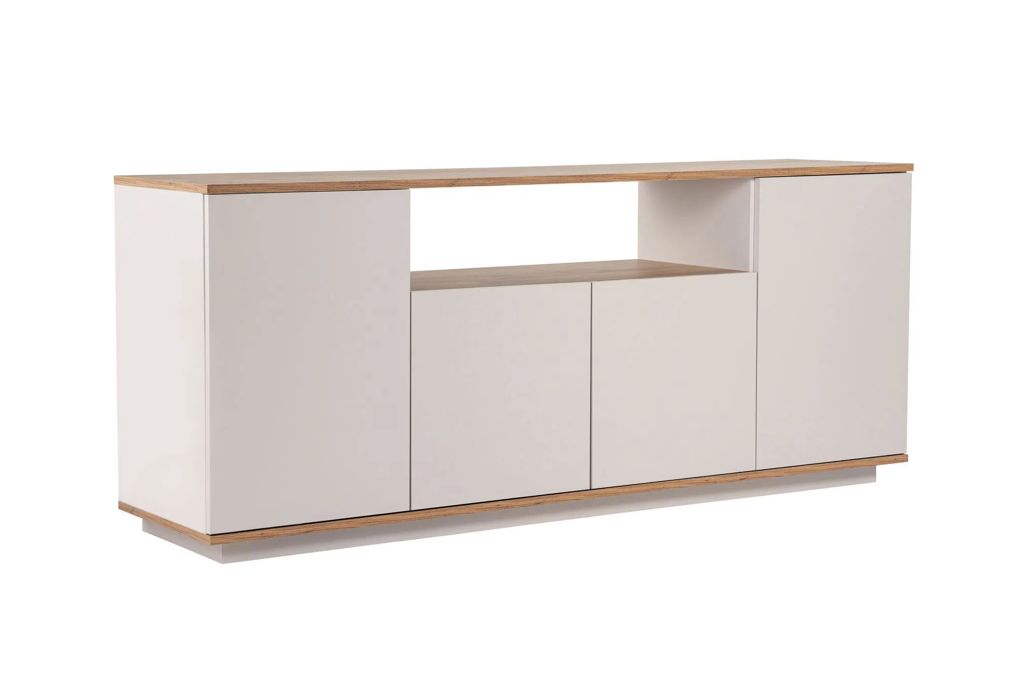 Komoda 4-drzwiowa z wnęką ARISTA 180 cm kaszmirowy sosna atlantycka