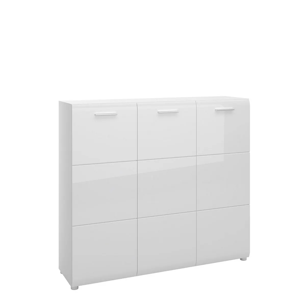 SZAFKA NA BUTY MERANO MEOG01 3D BIAŁA ALPEJSKA/PVC BIAŁY POŁYSK