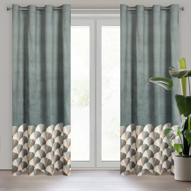 ZASŁONA GOTOWA D91 GINA 140X250 CM STALOWY