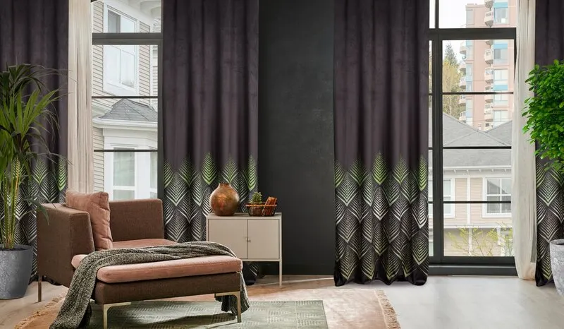 ZASŁONA CZARNA ANGELINA 140X250 CM - EU_387300