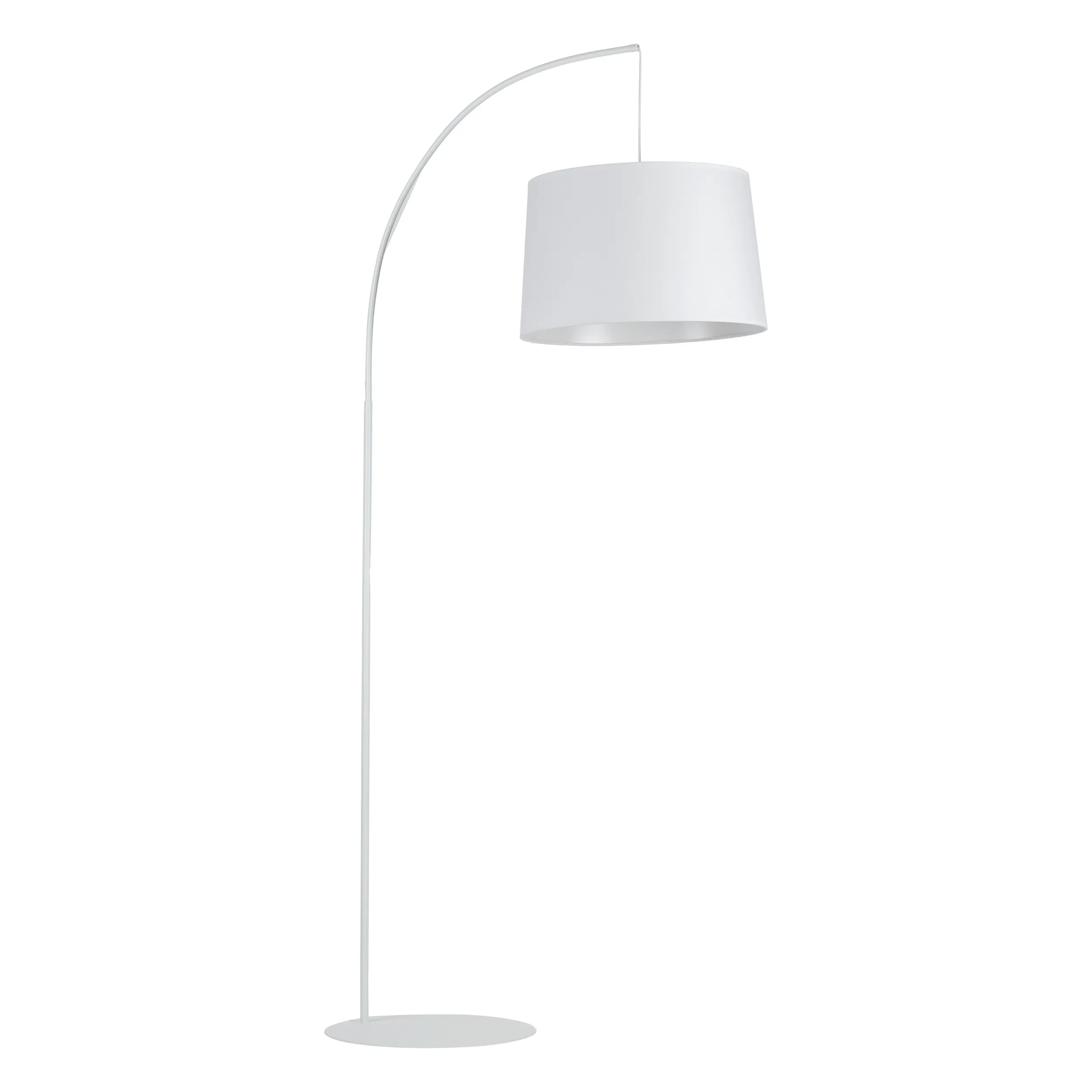 Lampa podłogowa ORTA biała na metalowej podstawie 200x90x45cm