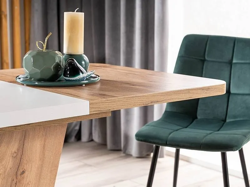 Krzesło tapicerowane loft MILA VELVET aksamitne zielone Signal - MILAVCZ