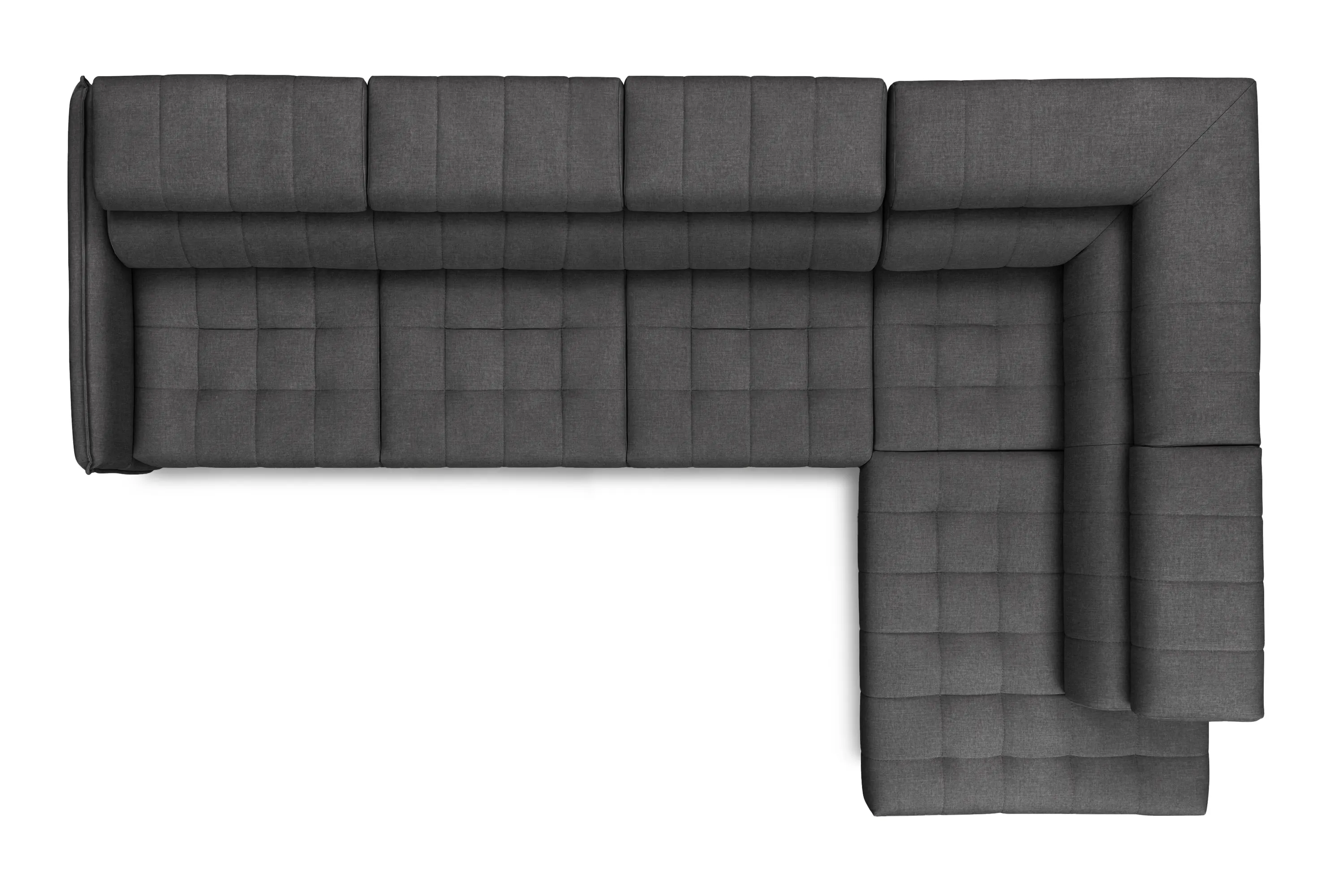 Narożnik prawostronny ELARIAS MAXI regulacja zagłówka i podłokietników tkanina Zetta 305 ciemnoszary - B_168457